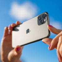 Apple iPhone 11 Pro mobile phone with triple-lens camera
